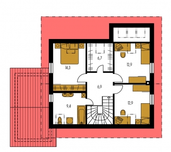 Floor plan of second floor - PREMIER 189